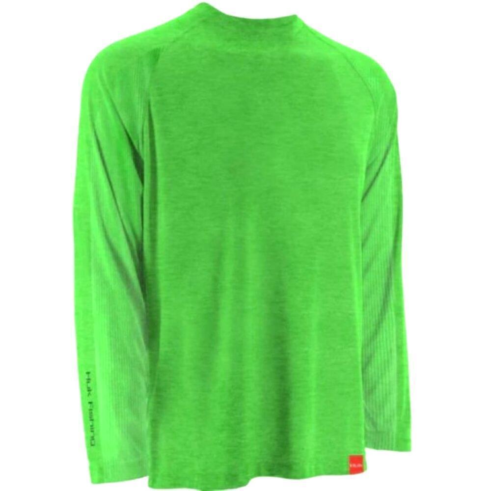 Huk Men's NXTLVL Longsleeve Heather Neon Green H1200014 HNG Size S